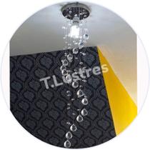 Lustre Em Cristais Modelo Espiral