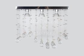 Lustre Em Cristais Modelo Ondular Já Vai Montado