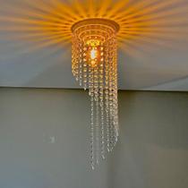 Lustre em cristal acrilíco de alto brilho 17x60cm ideal para sala , mesa de jantar etc Lustre em cristal acrilíco de alto brilho 17x60cm ideal para sala , mesa de jantar etc