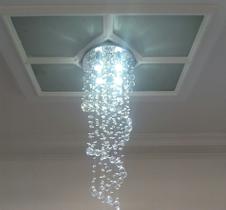 Lustre Espiral Com 70Cm de Altura, Para Sala de Jantar/Estar/ Quarto