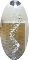 Lustre Espiral Com Base De Inox De 15cm De Diâmetro