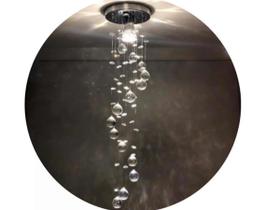 Lustre Espiral de Cristal Legítimo K9 Para Lavabo e Corredor