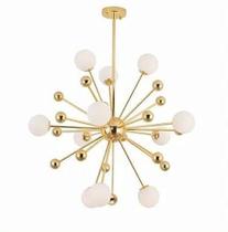 Lustre Estrela Dourada 80Cm Lustre Estrela Dourada 80Cm