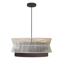 Lustre Gaia 60Cm Corten Fio Macrame Blumenau Iluminação