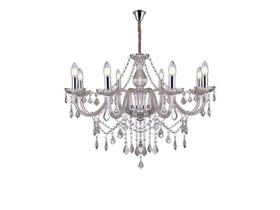 Lustre Glam Maria Tereza Champanhe 8 Braços E14 Taschibra