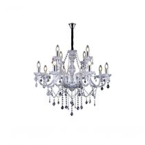 Lustre Glam Maria Tereza Transparente 12 Braços E14 Taschibra