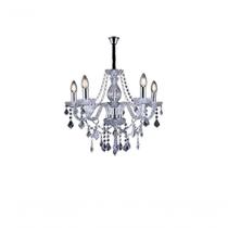 Lustre Glam Maria Tereza Transparente 5 Braços E14 Taschibra Lustre Glam Maria Tereza Transparente 5 Braços E14 Taschibra