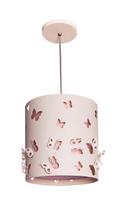 Lustre infantil pendente borboletas 25x25