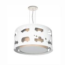 Lustre Infantil Pendente Carrinhos 30x16