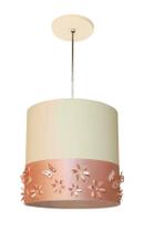 Lustre Infantil Pendente Faixa Flores E Borboletas Cru 25 Lustre Infantil Pendente Faixa Flores E Borboletas Cru 25