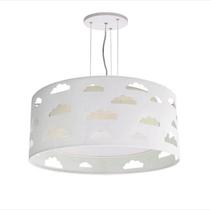 Lustre Infantil Pendente Nuvens Recortes 50x16 Cm