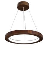 Lustre LED 27W Sirius Pendente Madeira Sala Jantar arco 50cm Lustre LED 27W Sirius Pendente Madeira Sala Jantar arco 50cm