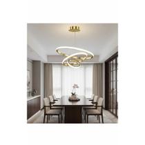 Lustre LED 3 Cores Teto Moderno Bivolt 60cm Lustre LED 3 Cores Teto Moderno Bivolt 60cm