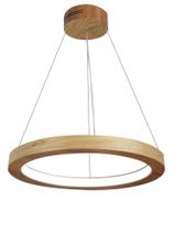 Lustre LED 33W Sirius Pendente Madeira Sala Jantar arco 60cm Lustre LED 33W Sirius Pendente Madeira Sala Jantar arco 60cm