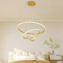Lustre Led de 3 Arcos Dourado Alumínio Lustre Led de 3 Arcos Dourado Alumínio