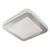 Lustre Led Em Acrilico Borda Espelhada 40x40 Gemini 24W 3000K St1380