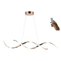 Lustre Led Espiral Moderno 54w 100cm Rose C/ Controle Lustre Led Espiral Moderno 54w 100cm Rose C/ Controle