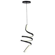 Lustre Led Espiral Preto Lustre Led Espiral Preto