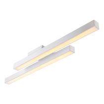 Lustre LED Linear Duplo Perfil Led Moderno Para Sala de Jantar Estar Cozinha Escritório 36W 80CM Bivolt Lustre LED Linear Duplo Perfil Led Moderno Para Sala de Jantar Estar Cozinha Escritório 36W 80CM Bivolt
