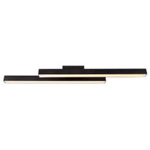 Lustre LED Linear Duplo Perfil Led Moderno Para Sala de Jantar Estar Cozinha Escritório 36W 80CM Bivolt Lustre LED Linear Duplo Perfil Led Moderno Para Sala de Jantar Estar Cozinha Escritório 36W 80CM Bivolt