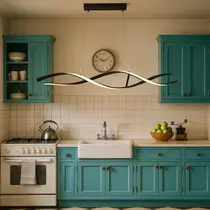 Lustre Led Pendente Espiral Preto Lustre Led Pendente Espiral Preto