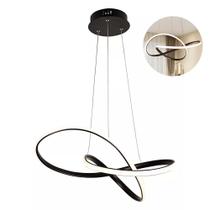 Lustre Luminária 3000K Moderno Orgon Pendente Arco Led Perfil Infinito Iluminação Luxo Sala de Jantar Ambiente Residencial Quarto Comercial Recepção