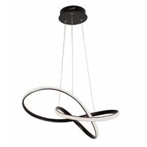 Lustre Luminária 3000K Orgon Pendente Iluminação Arco Led Perfil Sala de Jantar Infinito Comercial Recepção Moderno Luxo Quarto Ambiente Residencial