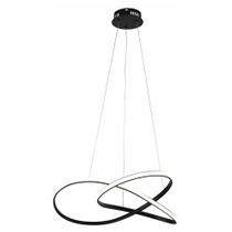 Lustre Luminária 3000K Orgon Pendente Perfil Infinito Arco Led Iluminação Moderno Luxo Sala de Jantar Quarto Ambiente Residencial Recepção Comercial