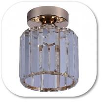 Lustre Luminária De Cristal Redondo Teto Sala Quarto 1x E27