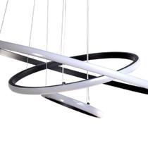 Lustre Luminária De Teto 3 Led Casa Decoração Luz Lampada