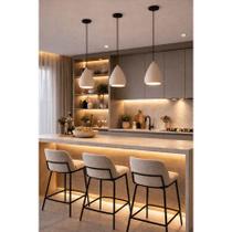 Lustre Luminária de Teto 3 Pendente em Ceramica Moderno URBAN E27 Cozinha Bancada Sala Bivolt Lustre Luminária de Teto 3 Pendente em Ceramica Moderno URBAN E27 Cozinha Bancada Sala Bivolt