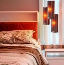 Lustre Luminária Decorativa em Madeira MDF - Design Exclusivo e Moderno Lustre Luminária Decorativa em Madeira MDF - Design Exclusivo e Moderno