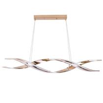 Lustre Luminaria Dna Pendente Molecular Espiral 76w Led Teto Sala Quarto Iluminaçao Luxo