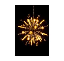 Lustre Luminaria Metal Dourado Estilo Espinhos Formosa Lustre Luminaria Metal Dourado Estilo Espinhos Formosa