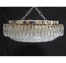 Lustre Luminaria Moderna Maior 60cm Pingente Cristal Formosa