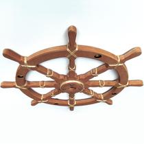 Lustre Luminária Pendente 85cm Leme De Navio Rústico 5B