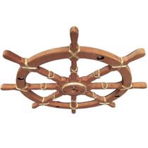 Lustre Luminária Pendente 85Cm Leme De Navio Rústico 5B
