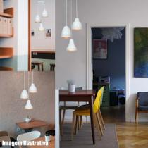 Lustre Luminária Pendente Bell Trio Utron
