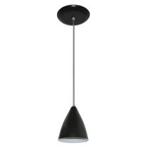 Lustre Luminária Pendente Colorido 17 cm x 13 cm - Preto Lustre Luminária Pendente Colorido 17 cm x 13 cm - Preto