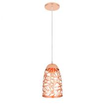 Lustre Luminária Pendente Cônico Vazado E27 Cobre- Elgin Lustre Luminária Pendente Cônico Vazado E27 Cobre- Elgin