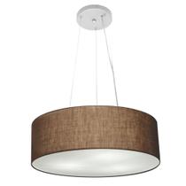 Lustre Luminária Pendente Cupula em Tecido MD-39803 - Bivolt - Para 3 Lâmpadas E27 - Lustres Vivare
