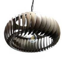 Lustre Luminária Pendente de Madeira MDF Mod. Sophia GD Inclinado Tabaco Lustre Luminária Pendente de Madeira MDF Mod. Sophia GD Inclinado Tabaco