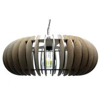 Lustre Luminária Pendente de Madeira MDF Mod. Sophia GD Reto Tabaco Lustre Luminária Pendente de Madeira MDF Mod. Sophia GD Reto Tabaco