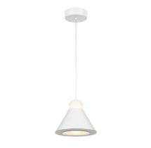 Lustre Luminária Pendente Led Cone 20cm Branco- Elgin