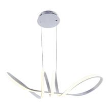 Lustre luminaria pendente led infinito prata switch