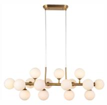 Lustre Luminaria Pendente Metal Dourado 95cm Luxo Sala Top Cor Dourado Voltagem 110v/220v