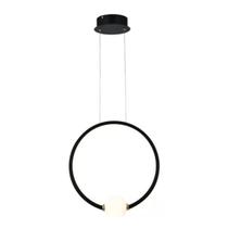 Lustre Luminaria Pendente Moderna Circulo Led 20W Bola 33cm 4000K