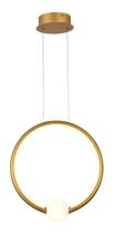 Lustre Luminaria Pendente Moderna Circulo Led 20w Bola 33cm D - LED+