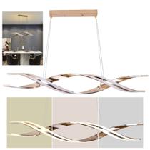 Lustre Luminaria Pendente Molecular DNA 76W Espiral Led Decoraçao Moderna Iluminaçao Casa Restaurante Sala Loja Recepçao Comercio