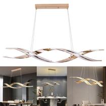Lustre Luminaria Pendente Molecular DNA 76w Led Luxo Espiral Moderno Decoraçao Teto Restaurante Sala Recepçao Casa Loja Cozinha Quarto Iluminaçao